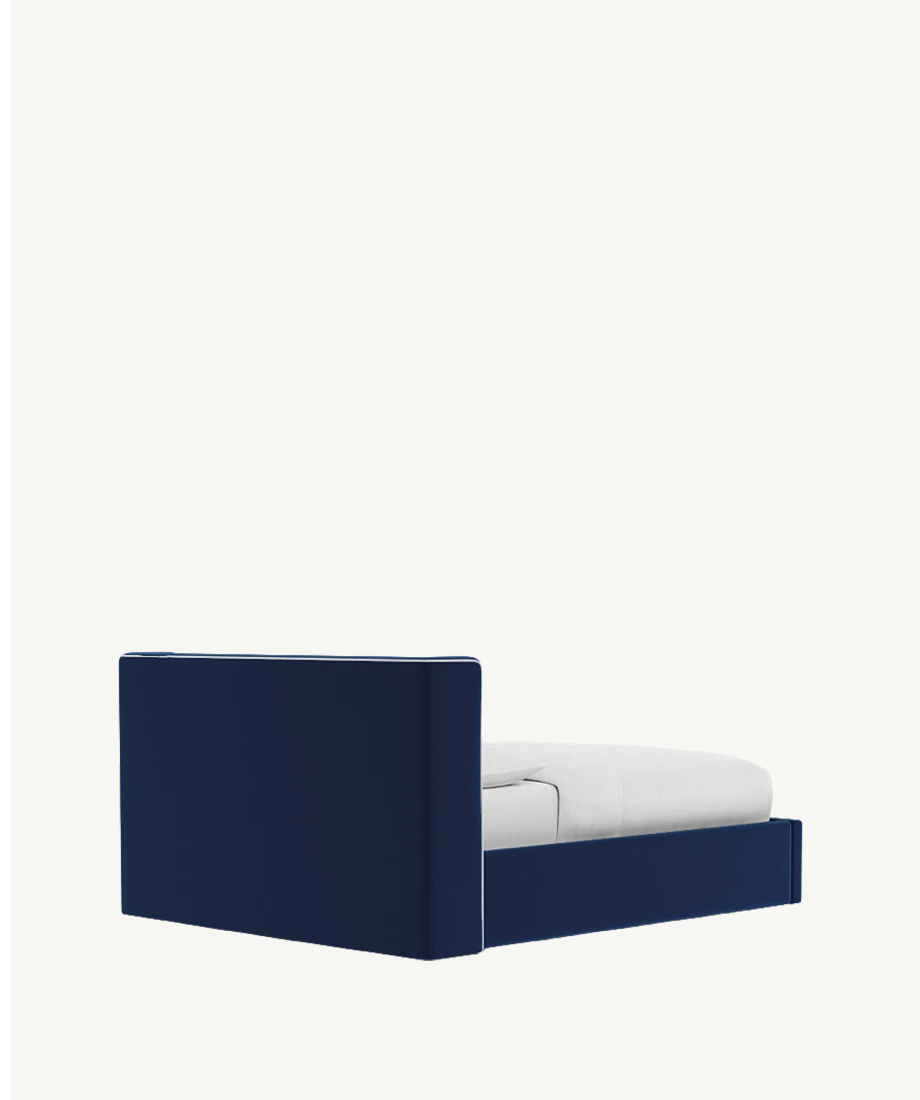 Minimalist Navy Blue Bed - Image 3