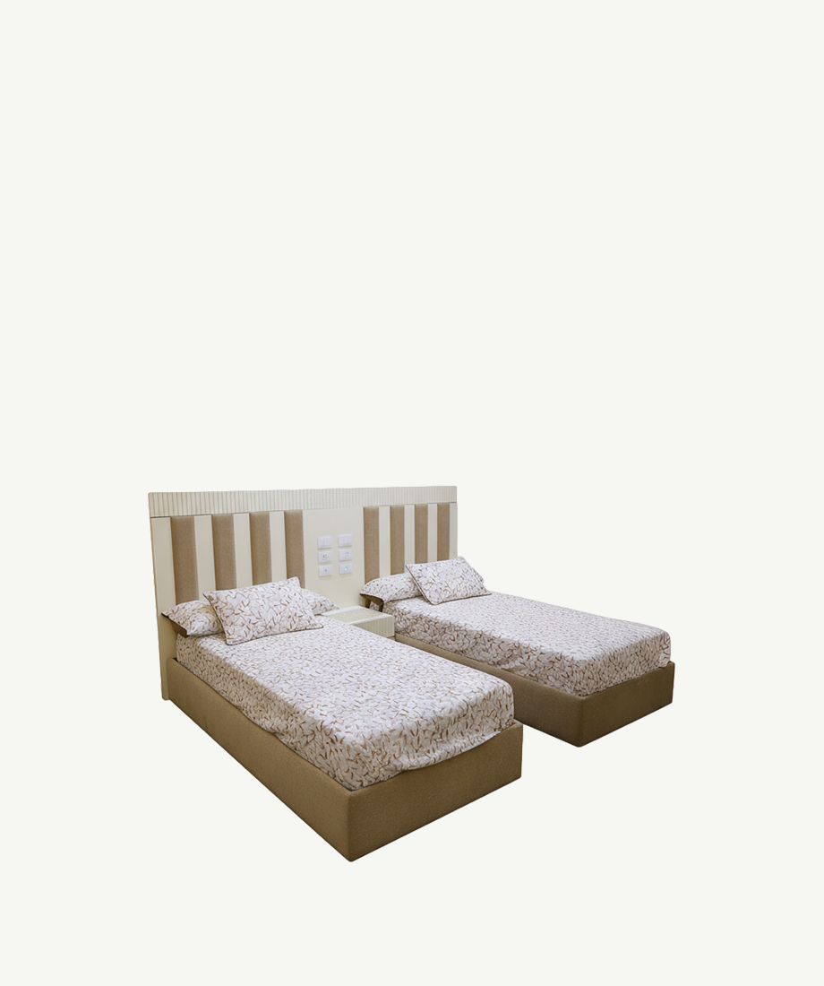 Wooden Twin Bed Set - Image 2