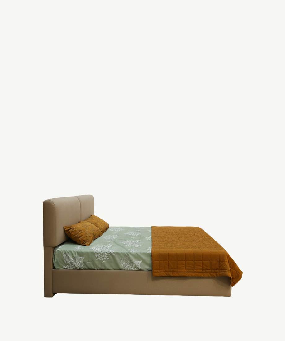 Plush Upholstered Bed - Image 2