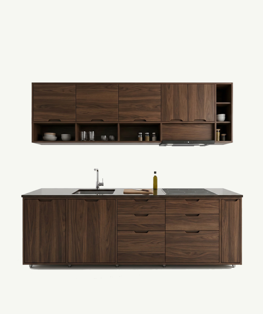 Walnut Modern Kitchen